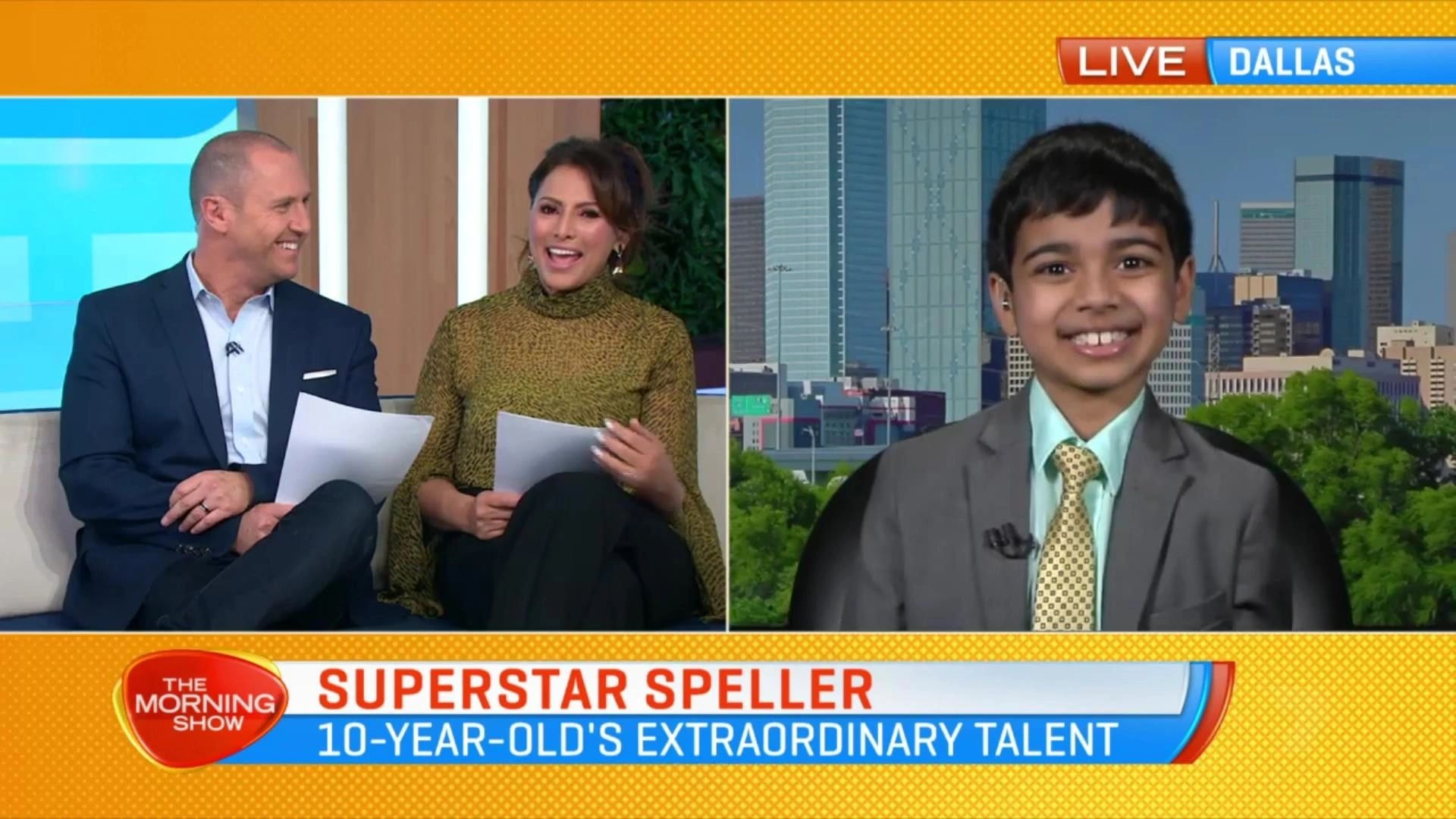 Akash Vukoti on Jimmy Kimmel Live!