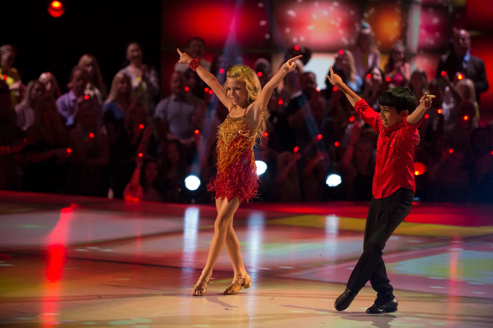 Akash Vukoti on DWTS Juniors in science costume