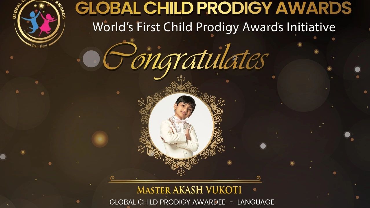 Global Child Prodigy Award poster