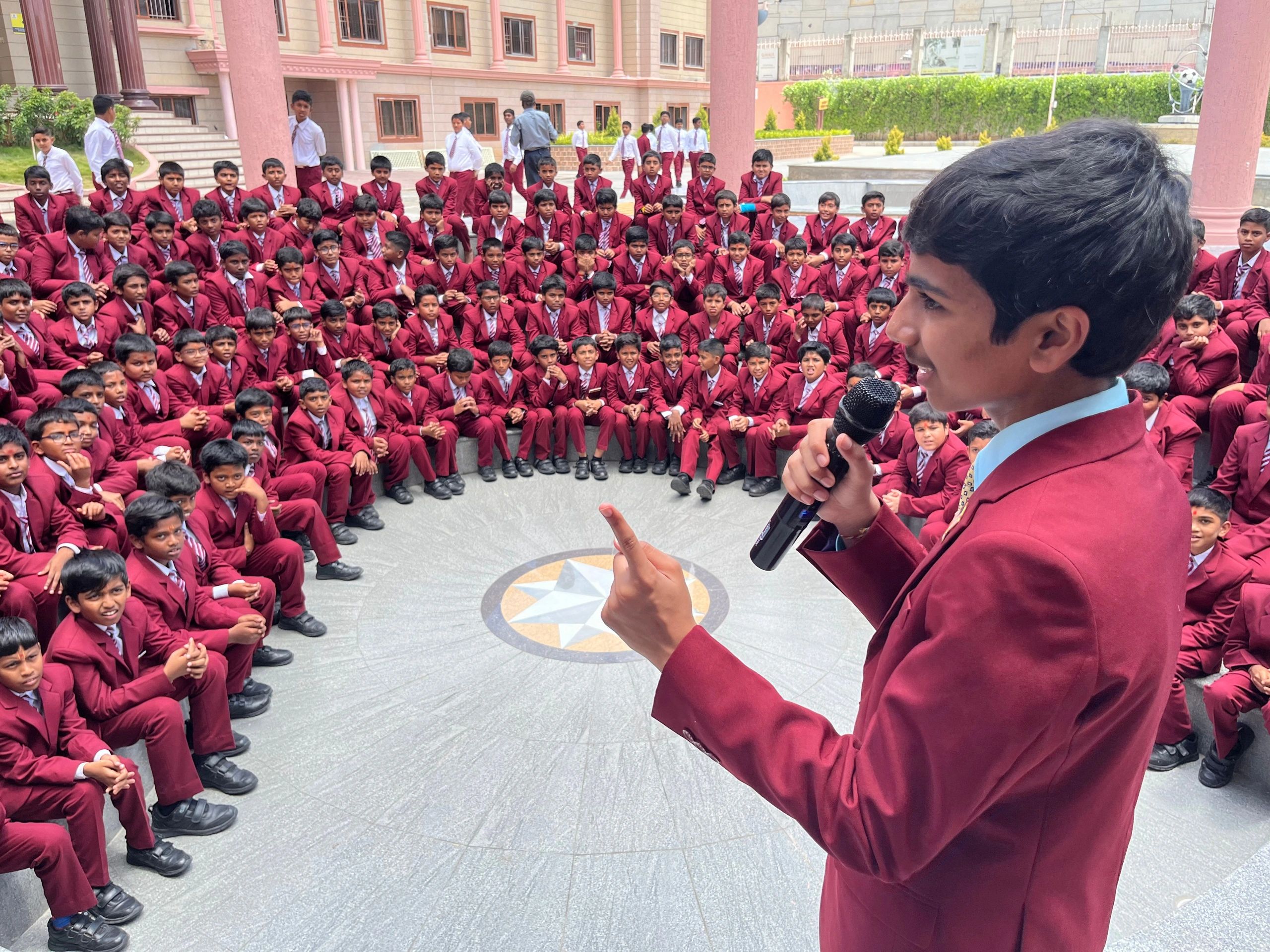 Akash Vukoti at KRM Public School Chennai