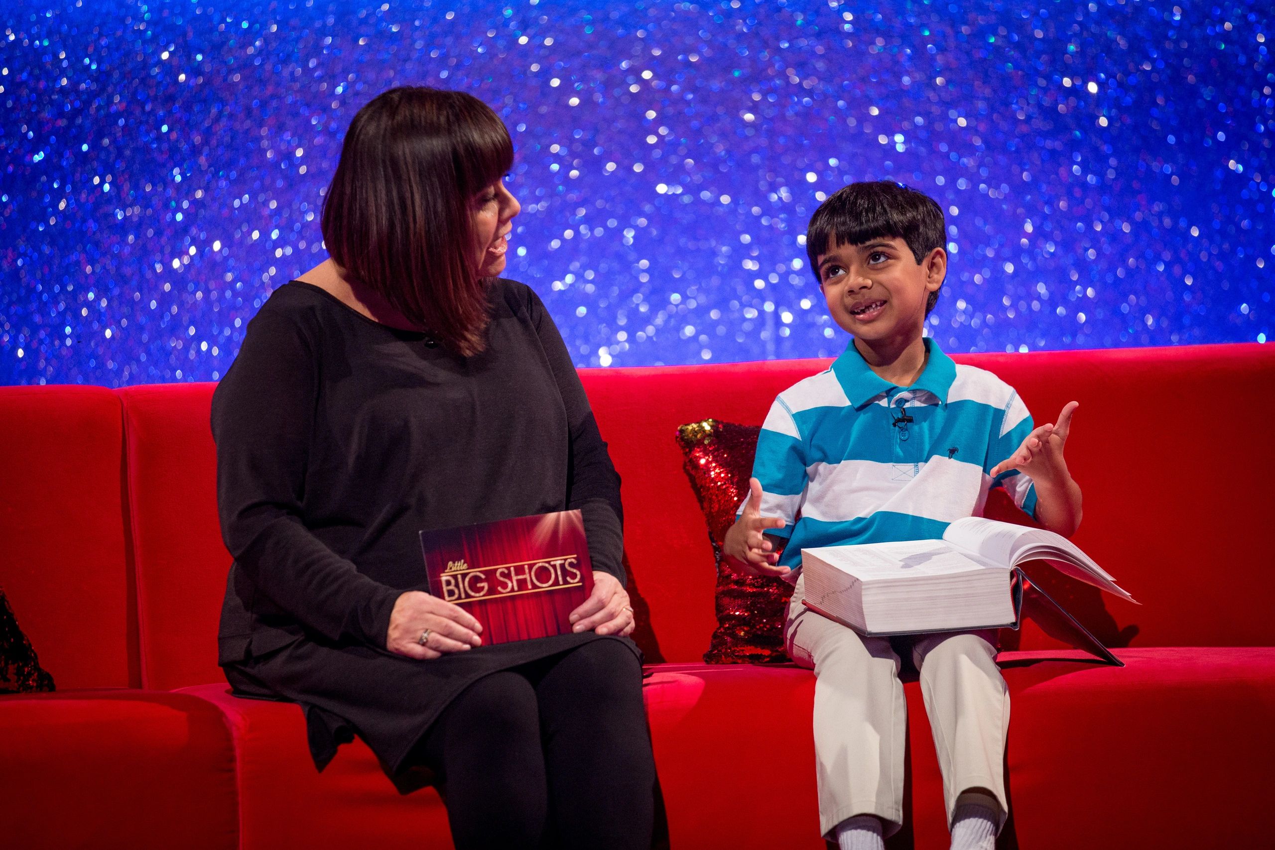Akash Vukoti on Little Big Shots UK with Dawn French